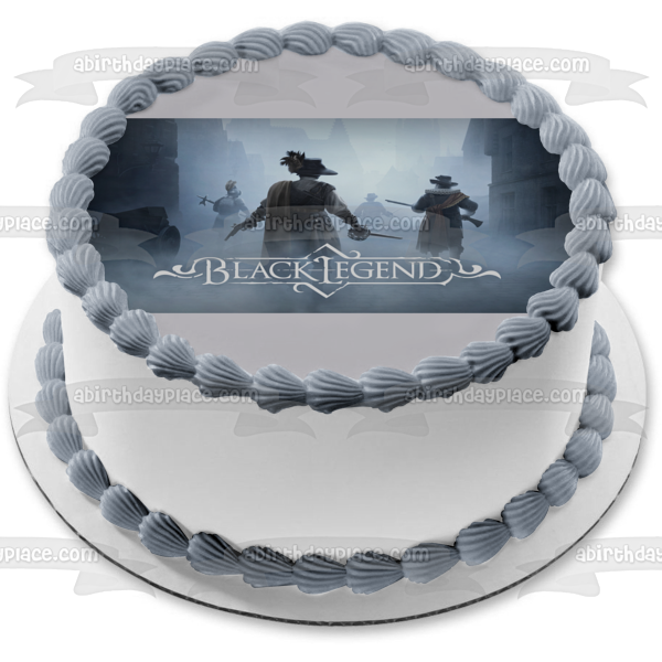 Black Legend Horror Video Game Edible Cake Topper Image ABPID53994