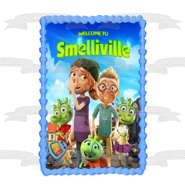 Bienvenido a Smellville Max the Ogglies Imagen comestible para decoración de tarta ABPID54878 