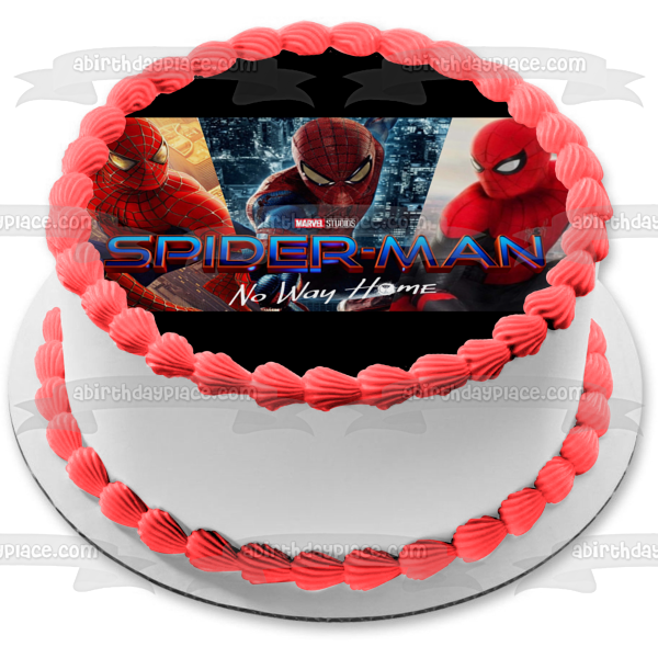 Spider-Man: No Way Home Edible Cake Topper Image ABPID54825