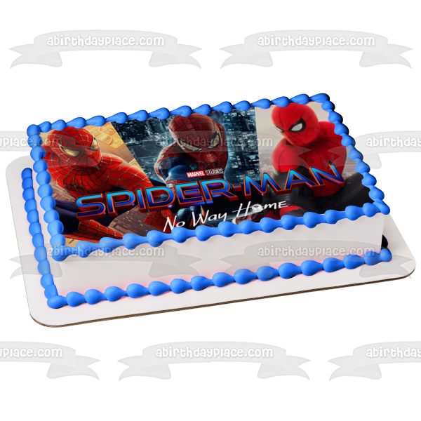 Spider-Man: No Way Home Edible Cake Topper Image ABPID54825