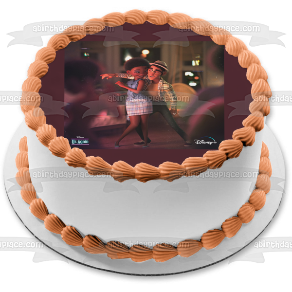 Us Again Dot Art Edible Cake Topper Image ABPID54890