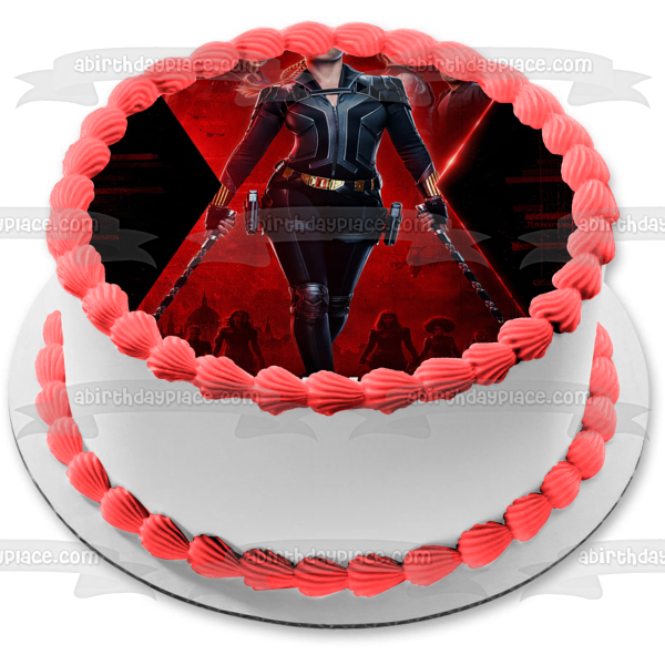 Decoración comestible para tarta con Viuda Negra, Viuda Blanca, Iron Maiden, Guardián Rojo, imagen ABPID54829 