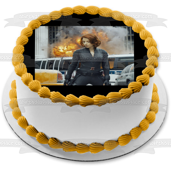 Black Widow Edible Cake Topper Image ABPID54830