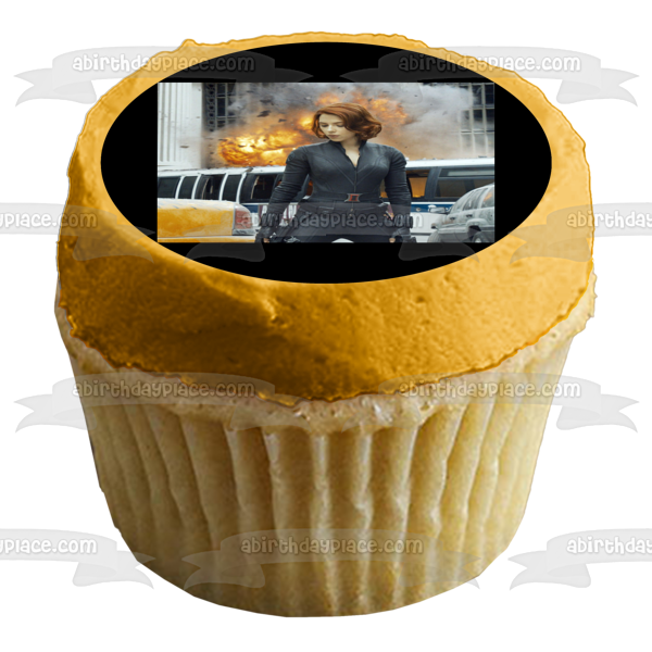 Black Widow Edible Cake Topper Image ABPID54830