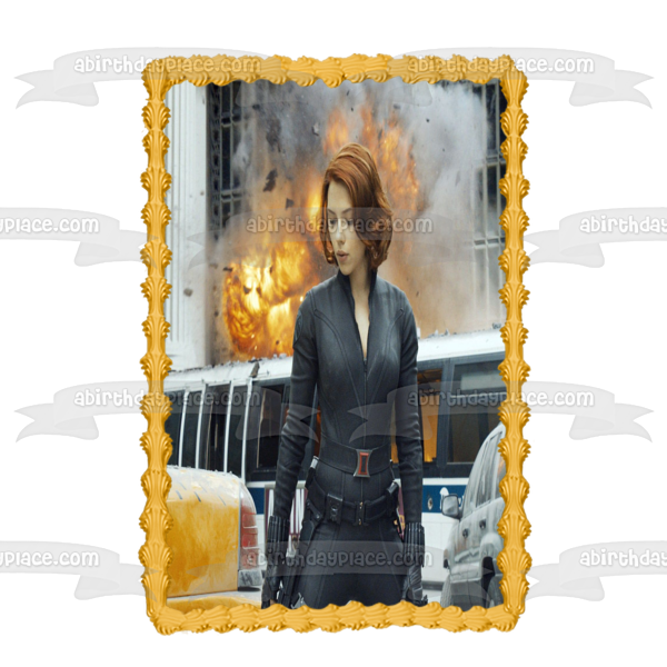 Black Widow Edible Cake Topper Image ABPID54830