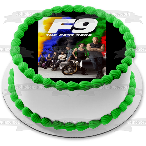 F9  Dominic Toretto  Mia Toretto Han Lue Edible Cake Topper Image ABPID54840