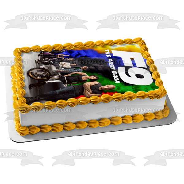 F9  Dominic Toretto  Mia Toretto Han Lue Edible Cake Topper Image ABPID54840