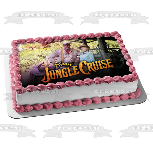 Jungle Cruise Frank Dr. Lily Houghton Edible Cake Topper Image ABPID54841