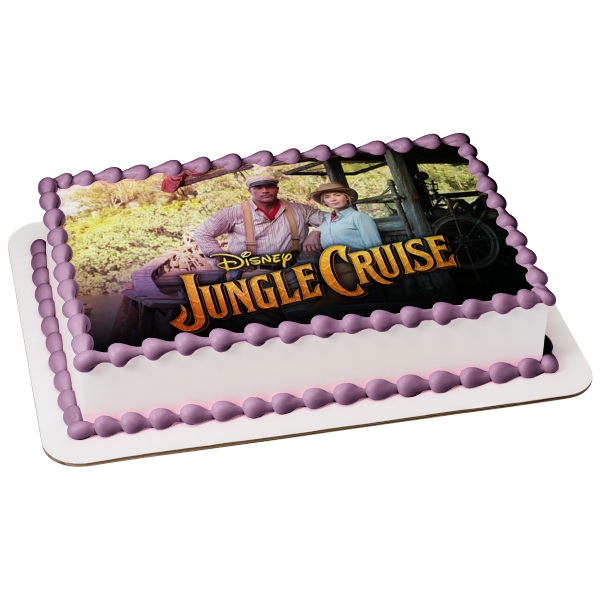 Jungle Cruise Frank Dr. Lily Houghton Edible Cake Topper Image ABPID54841