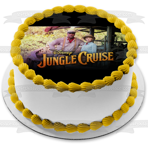 Jungle Cruise Frank Dr. Lily Houghton Edible Cake Topper Image ABPID54841