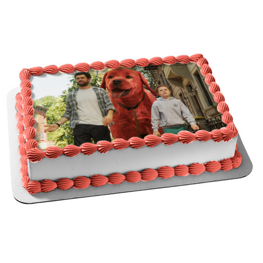 Clifford the Big Red Dog Thatcher Uncle Casey Edible Cake Topper Image ABPID54907