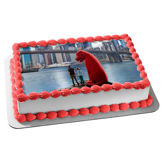 Clifford the Big Red Dog Emily Uncle Casey Edible Cake Topper Image ABPID54908