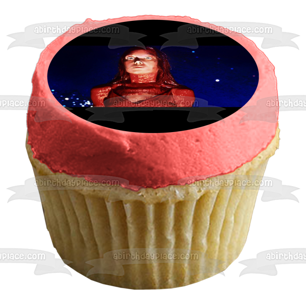 Carrie Covered In Blood Edible Cake Topper Image ABPID54952