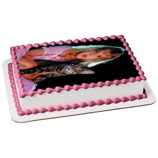 Cat's Eye Amanda Cinema Cat Edible Cake Topper Image ABPID54962