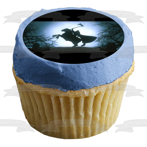 Imagen comestible para decoración de tarta de jinete sin cabeza de Sleepy Hollow ABPID55031 