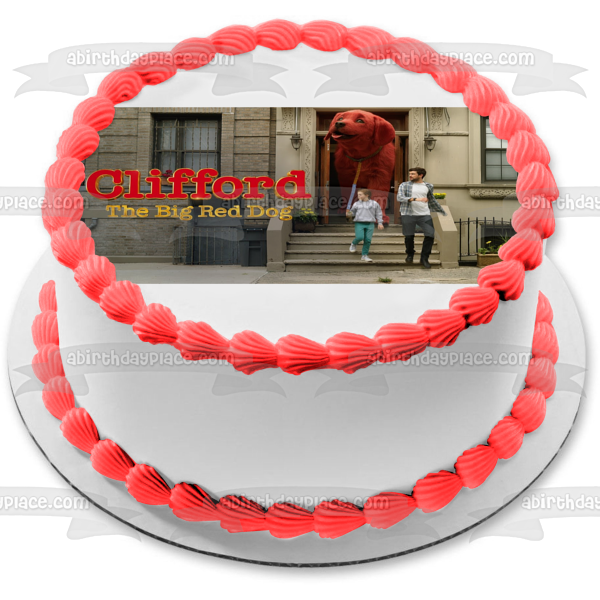 Clifford the Big Red Dog Emily Uncle Casey Edible Cake Topper Image ABPID54906