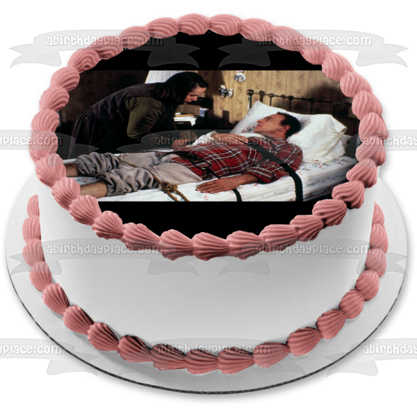 Misery Annie Wilkes Paul Sheldon Edible Cake Topper Image ABPID54977