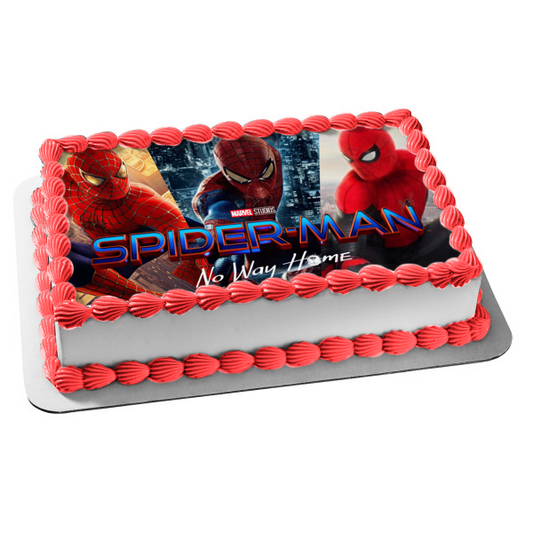 Spider-Man: No Way Home Edible Cake Topper Image ABPID54825