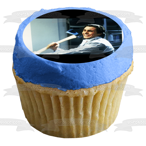 American Psycho Patrick Bateman Edible Cake Topper Image ABPID55054