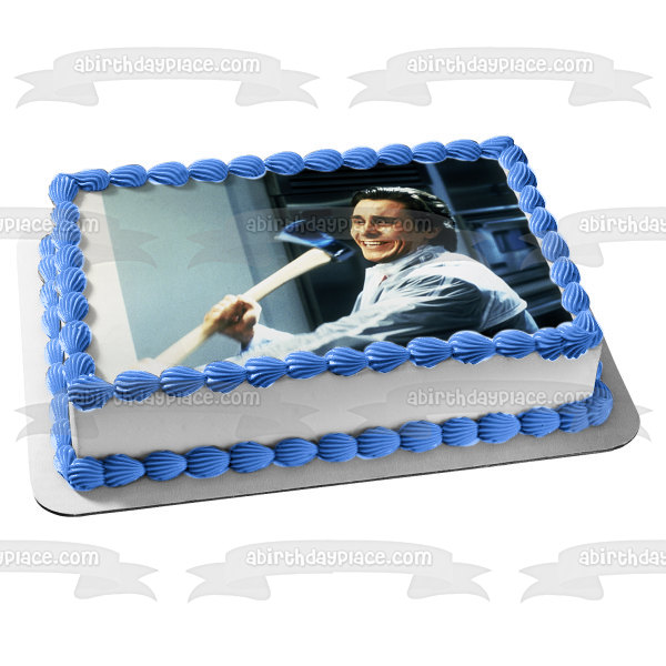 American Psycho Patrick Bateman Edible Cake Topper Image ABPID55054