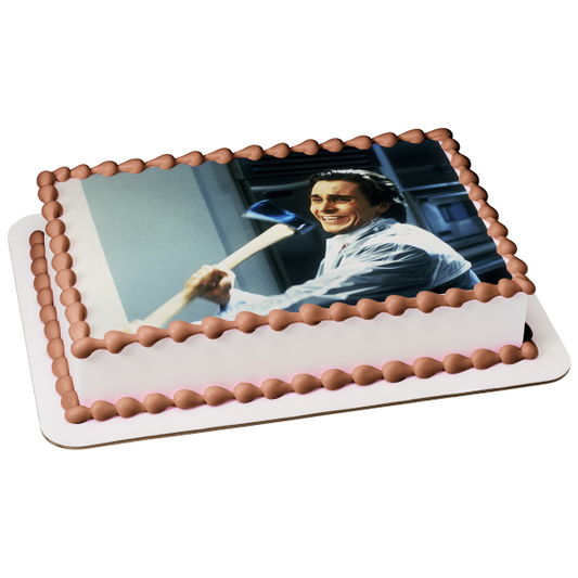 American Psycho Patrick Bateman Edible Cake Topper Image ABPID55054