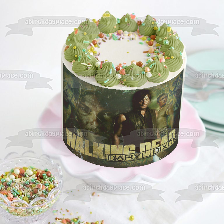 Imagen comestible para decoración de tarta de Daryl Dixon de The Walking Dead ABPID07859 