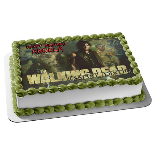 Imagen comestible para decoración de tarta de Daryl Dixon de The Walking Dead ABPID07859 