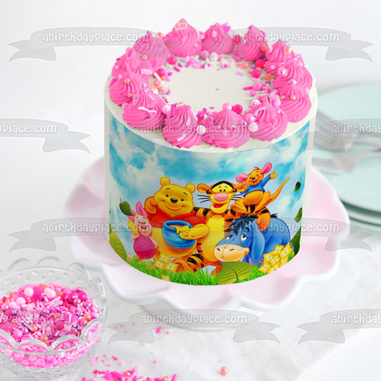 Winnie the Pooh Tigger Piglet Eeyore y Kanga adorno comestible para tarta imagen ABPID01692 