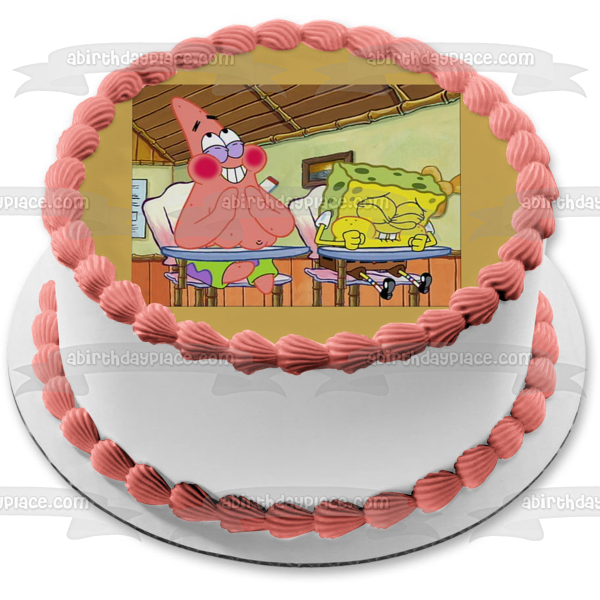 Imagen comestible para tarta de Bob Esponja, Patricio Estrella, parte inferior del bikini, ABPID00130 