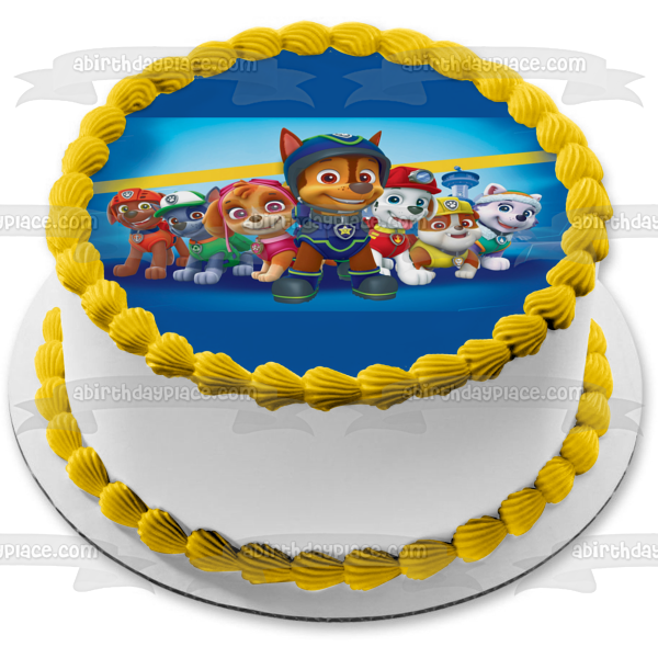 Paw Patrol Marshall Rocky Rubble Skye #2 Imagen comestible para decoración de tarta ABPID00179 