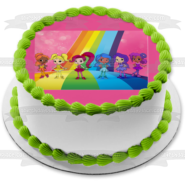 Rainbow Rangers Rosie Redd Bonnie Blueberry Indigo Allfruit Anna Banana Mandarin Orange Pepper Mintz Lavender Laviolette Edible Cake Topper Image ABPID00217