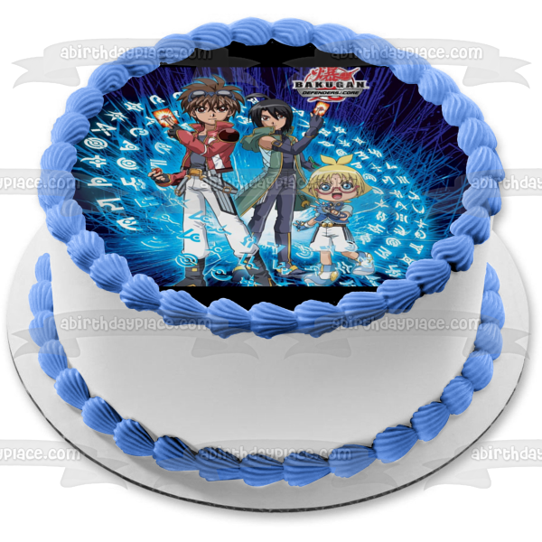 Bakugan Defenders Core Dan Kuso Marucho Marukura Shun Kazami Imagen comestible para tarta ABPID00266 