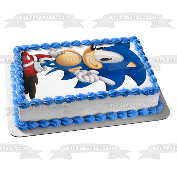 Sonic the Hedgehog - Adorno comestible para tarta con el dedo señalador, imagen ABPID00300 