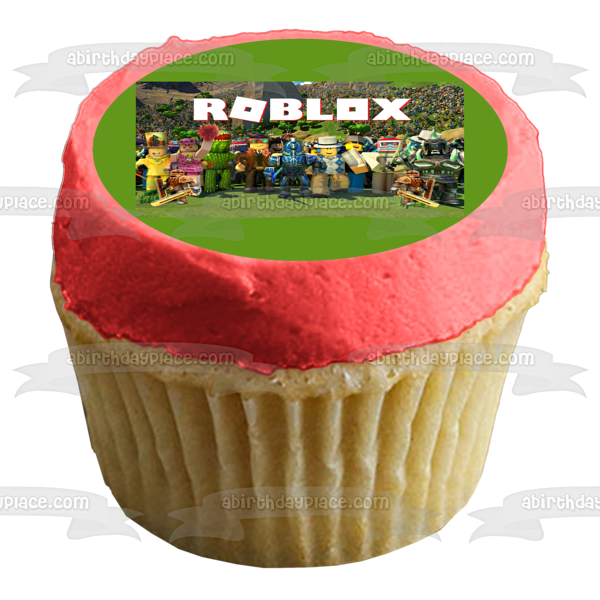 Roblox Assorted Characters and Skins Edible Cake Topper Image