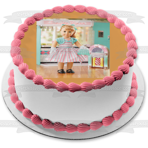 American Girl Maryellen Larkin Seaside Diner Jukebox Edible Cake Toppe A Birthday Place