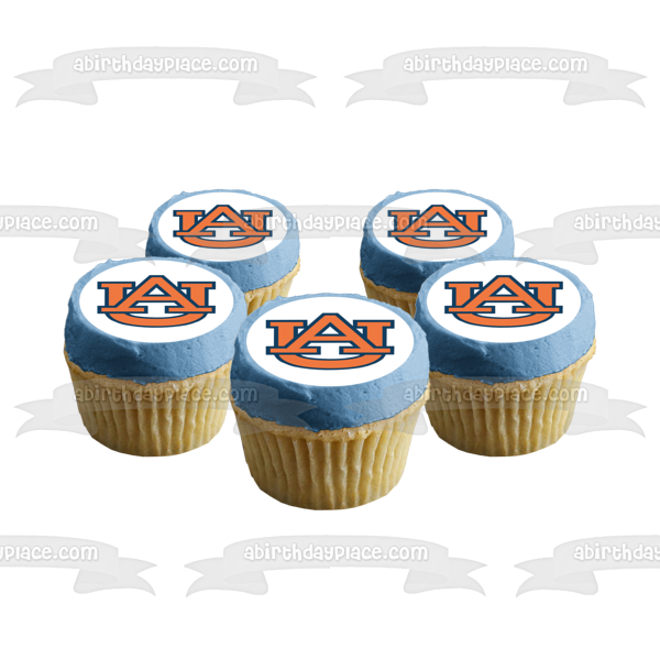 Auburn Tigers Men's Basketball Logo NCAA Edible Cake Topper Image ABPID00321