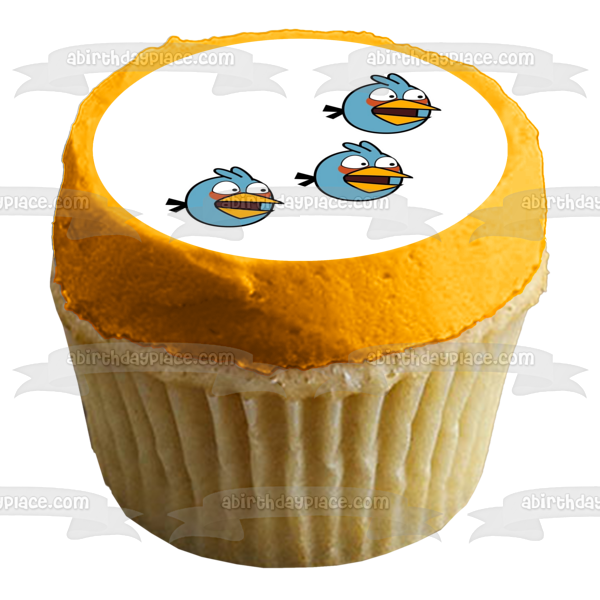 Angry Birds Blue Birds Flying Edible Cake Topper Image ABPID00341