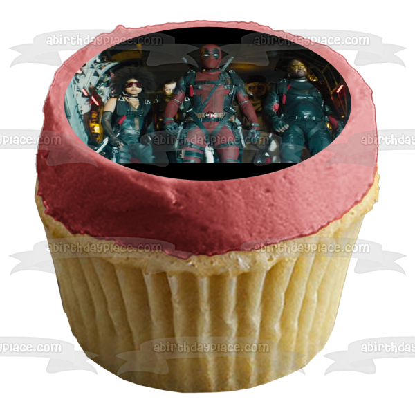 Marvel Deadpool 2 Domino Bedlam - Decoración comestible para tarta, imagen ABPID00329 