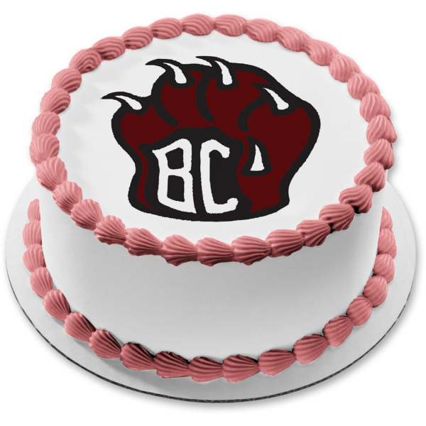 Imagen comestible para decoración de tarta con el logotipo de Brookland Cayce High School Bearcats ABPID00370 