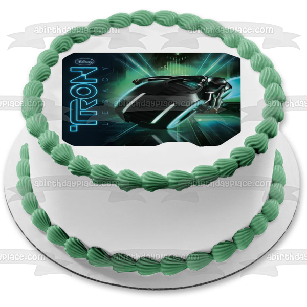 Imagen comestible para decoración de tarta Tron Legacy Light Cycle ABPID00380 