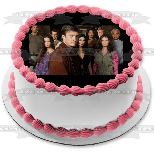 Firefly Serenity Malcolm Zoe Wash Inara Jayne Kaylee Simon River Shepherd Edible Cake Topper Image ABPID00420