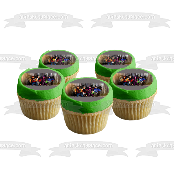 Descendants Shadows Mal Carlos Jay Evie Edible Cake Topper Image ABPID00437