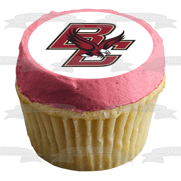 Imagen comestible para decoración de tarta con el logotipo de los Boston College Eagles ABPID00477 