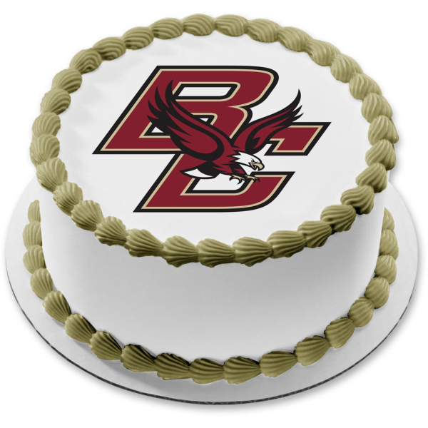 Imagen comestible para decoración de tarta con el logotipo de los Boston College Eagles ABPID00477 