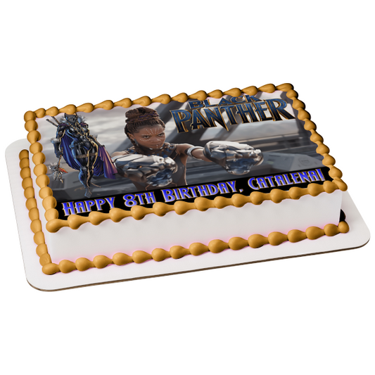 Black Panther Shuri Edible Cake Topper Image ABPID00529