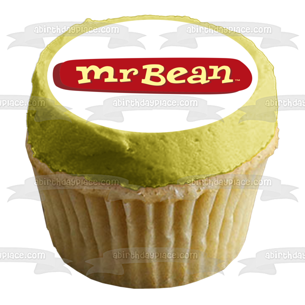 Mr Bean Logo Animated Edible Cake Topper Image ABPID00618