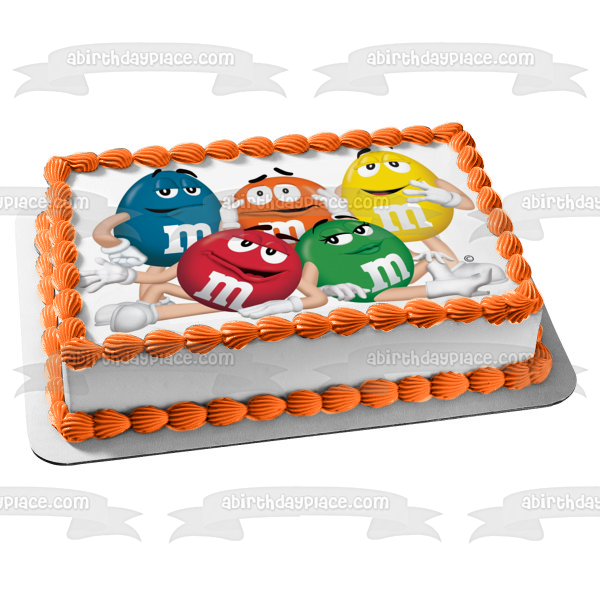 Imagen de decoración comestible para tarta con los radios favoritos de Estados Unidos de M&amp;m ABPID00665 