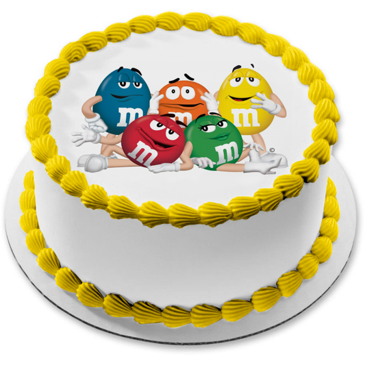 Imagen de decoración comestible para tarta con los radios favoritos de Estados Unidos de M&amp;m ABPID00665 