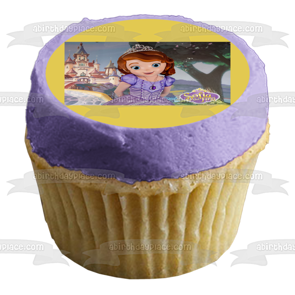 Sofia the First Princess Castle Edible Cake Topper Image ABPID00645