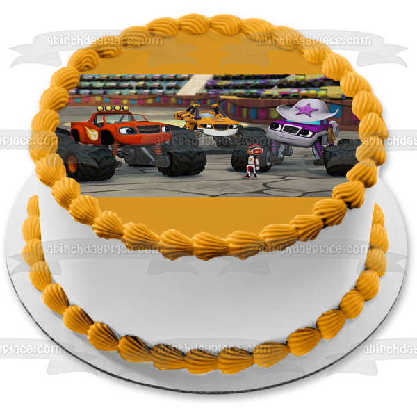 Blaze and the Monster Machines Aj Edible Cake Topper Image ABPID00707